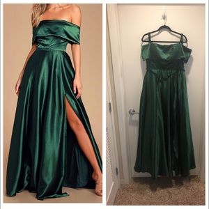 Beautiful deep green gown